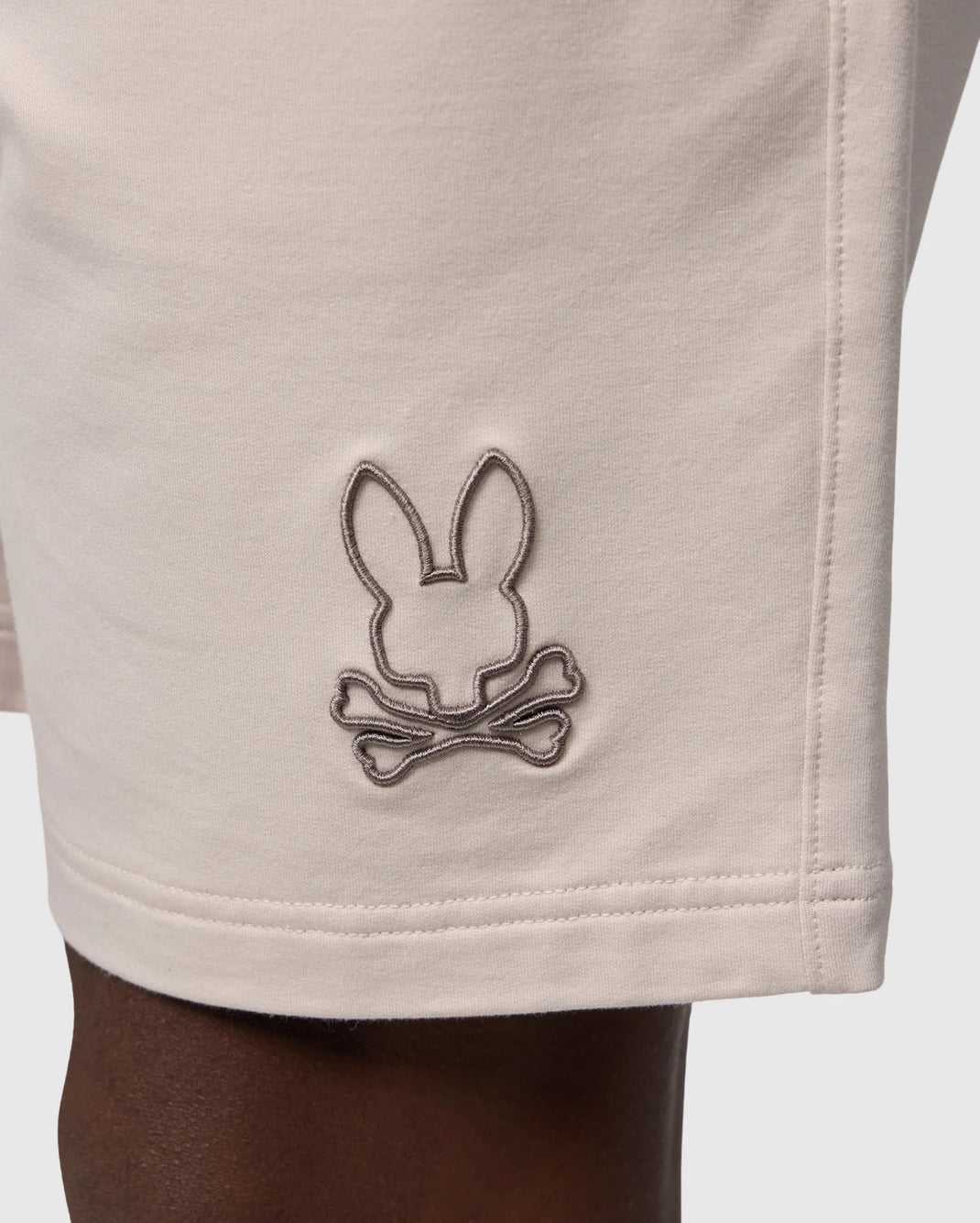 Short Psycho Bunny Livingston Sweatshort Beige Homme | OVZ-84868498